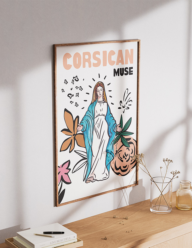 Affiche Corsican Muse 30x40cm