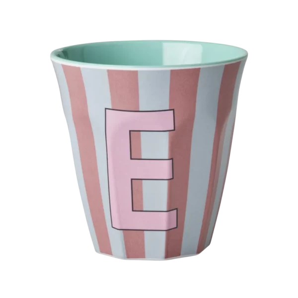 Gobelet Alphabet E rayé