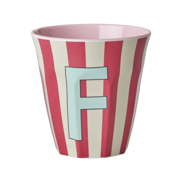 Gobelet Alphabet F rayé