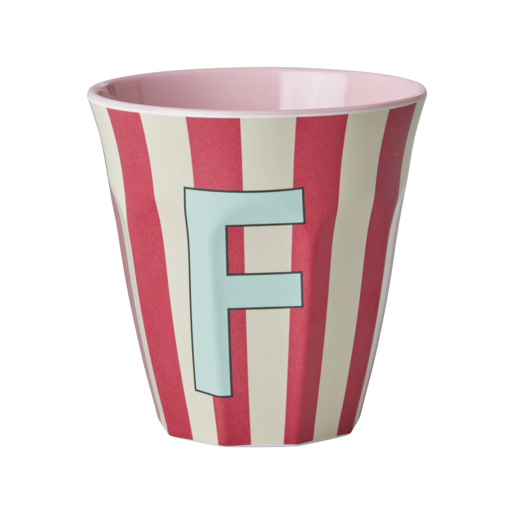 Gobelet Alphabet F rayé