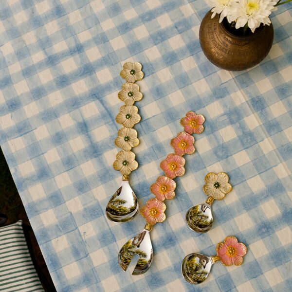 Couverts à salade Fleurs