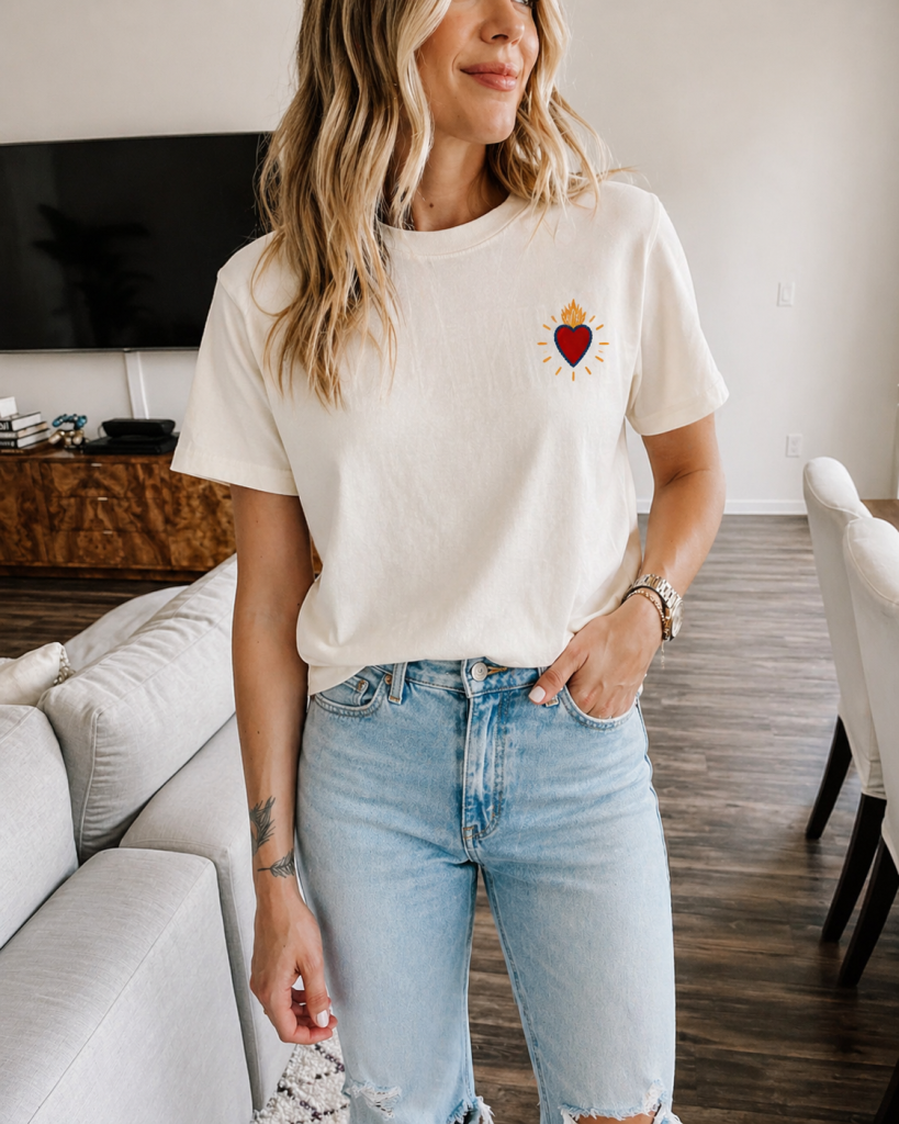 T-shirt Ex-Voto Sempri Blanc