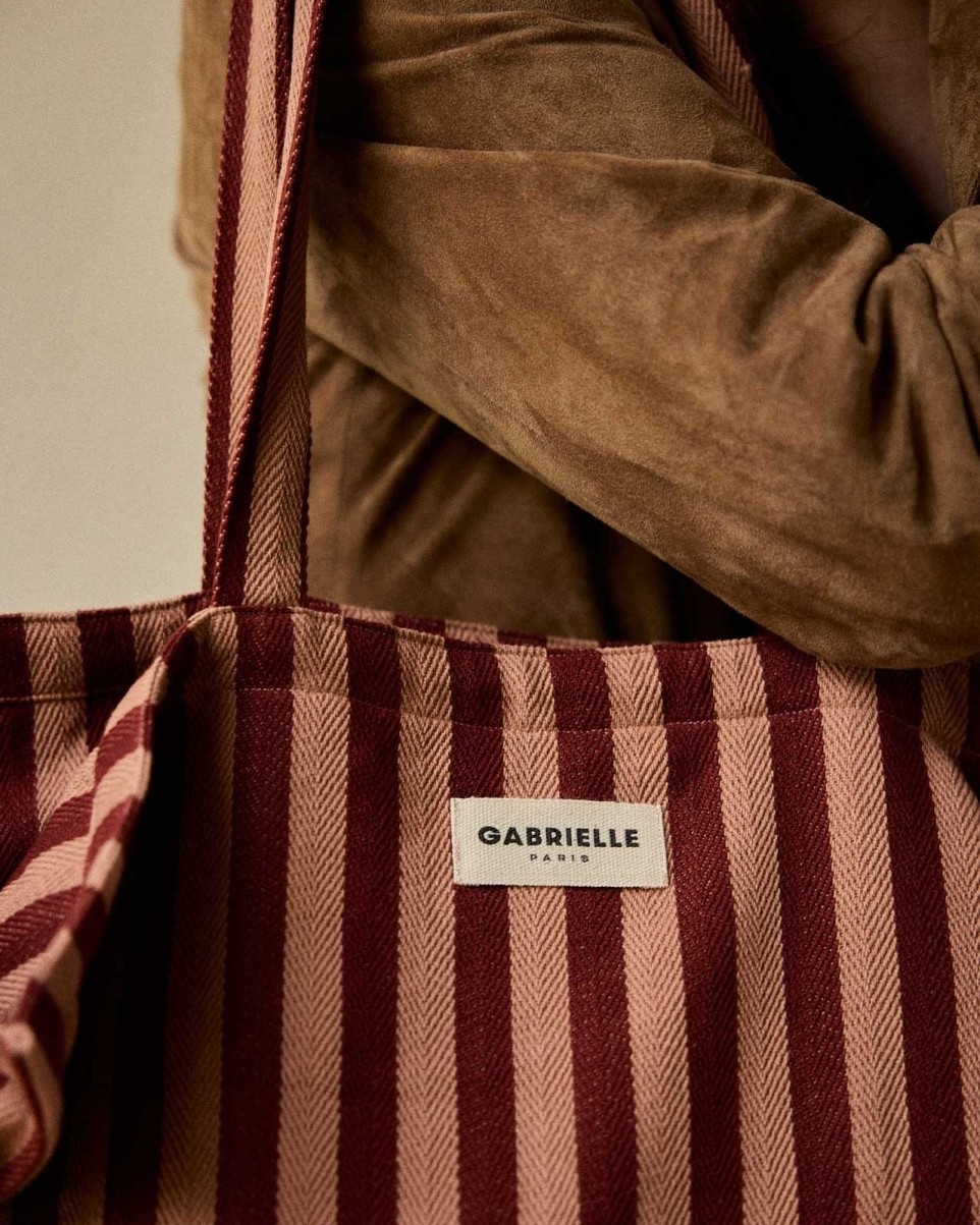 Sac Weekend à rayures Gabrielle – Image 4