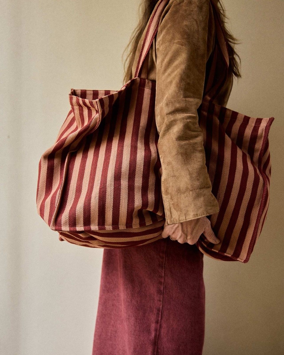 Sac Weekend à rayures Gabrielle – Image 3